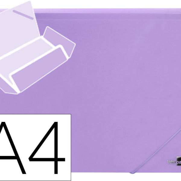 Pasta Com Elasticos Abas Polipropileno Din A4 Lavanda Opaco