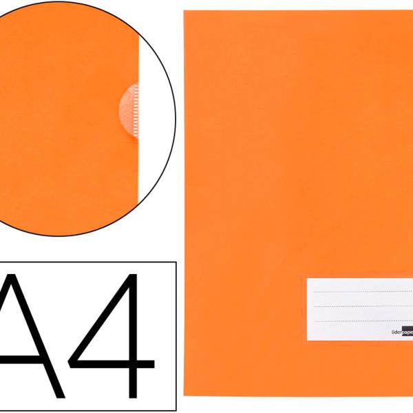 Pasta Dossier 921 - Aa4Polipropileno 180 Microns Laranja Fluor Opaco 20 Folhas