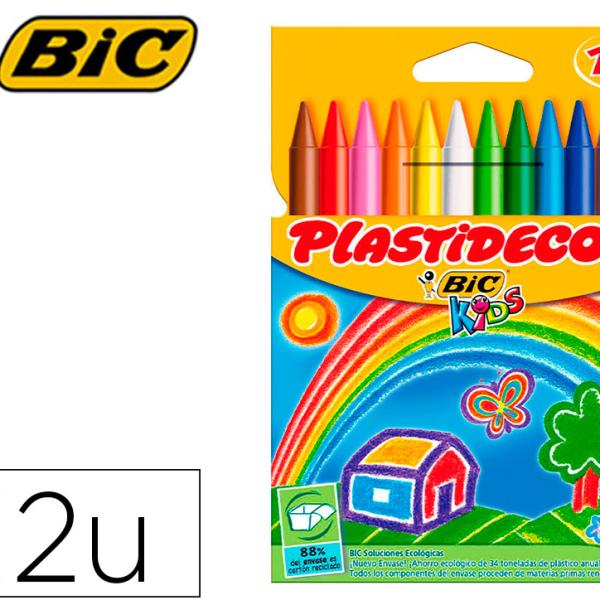 Lapis De Cera Plastidecor Com 12 Lapis - PLASTIDECOR