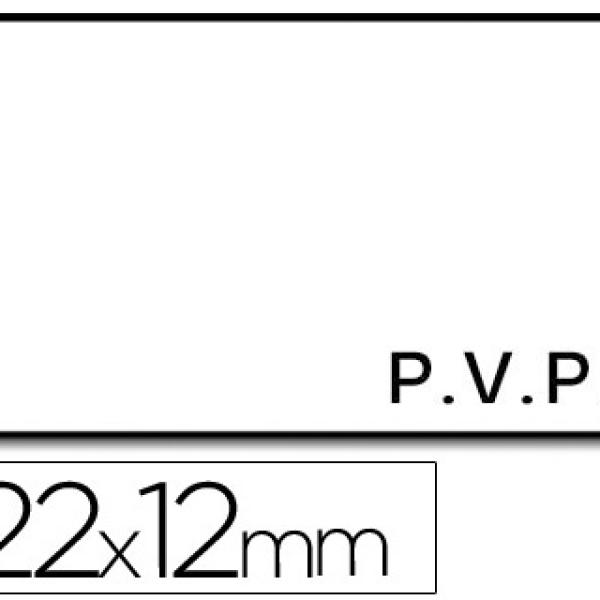 Rolo de Etiquetas Adesivas Meto Onduladas 22 X 12 mm Pvp Rolo 1500