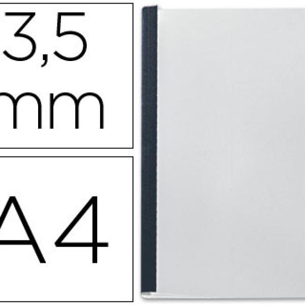Capa de Encadernacao Leitz Transp. Flexivel Lomb. Aa 3,5 mm Preta Capacidadee de 10 a 35 Folhas