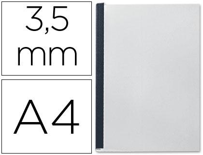 Capa de Encadernacao Leitz Transp. Flexivel Lomb. Aa 3,5 mm Preta Capacidadee de 10 a 35 Folhas