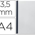 Capa de Encadernacao Leitz Transp. Flexivel Lomb. Aa 3,5 mm Preta Capacidadee de 10 a 35 Folhas