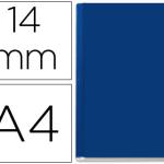 Capa de Encadernacao Leitz Opaca Rigida Lombada C de 14 mm Azul de 106 a 140 Folhas