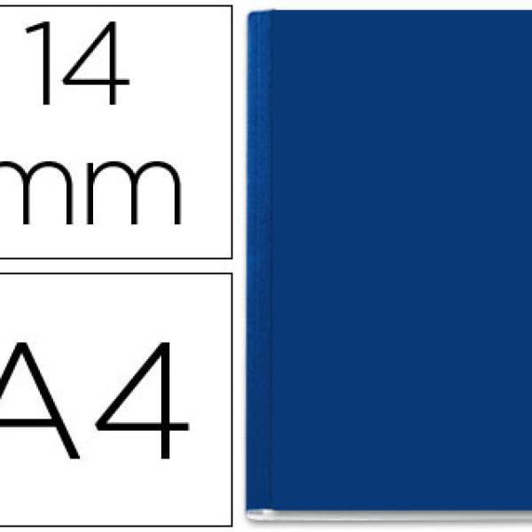 Capa de Encadernacao Leitz Opaca Rigida Lombada C de 14 mm Azul de 106 a 140 Folhas