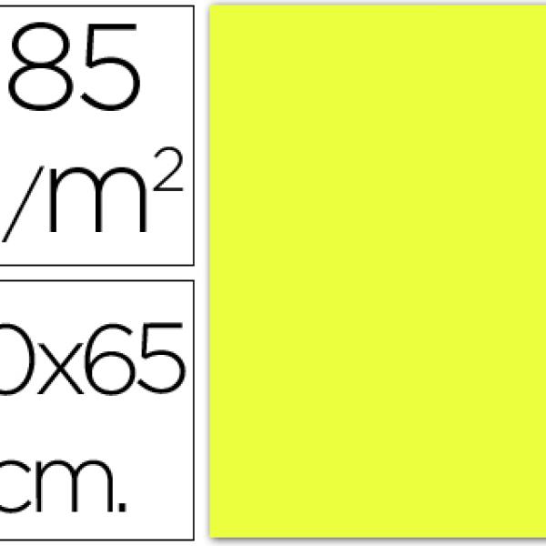 Cartolina Guarro 185 Gr 50X65 cm Amarelo Limao