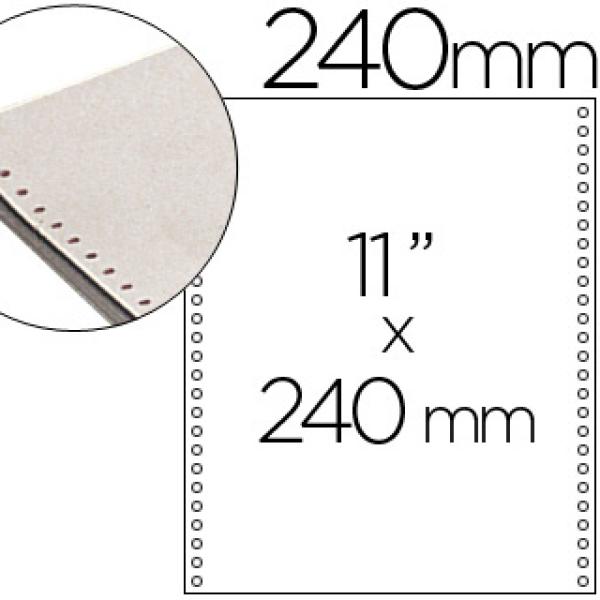 Papel Continuo, 240 mmx11'', Branco c/ 1000 Jogos, 3 Vias