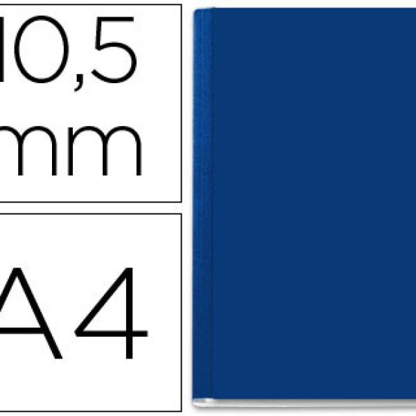 Capa de Encadernacao Leitz Opaca Rigida Lombada B de 10,5M Azul de 71 a 105 Folhas