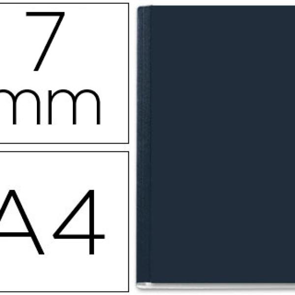 Capa de Encadernacao Leitz Opaca Rigida Lombada a de 7 mm Preta de 36 a 70 Folhas