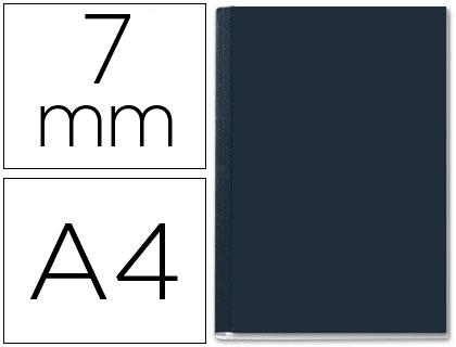 Capa de Encadernacao Leitz Opaca Rigida Lombada a de 7 mm Preta de 36 a 70 Folhas