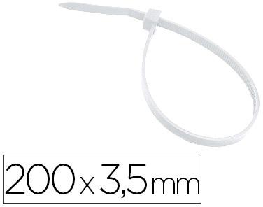 Abraçadeira 3M Para Interior Branco 200X3,5 Mm Bolsa De 100 Unidades