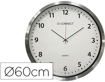 Relogio De Parede P/ Escritorio Redondo Moldura Cromada - Q - CONNECT