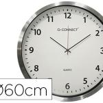 Relogio De Parede P/ Escritorio Redondo Moldura Cromada - Q - CONNECT