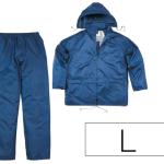 Conjunto De Chuva 400 Poliester/Pvc Azul Marinho Formato L - DELTAPLUS