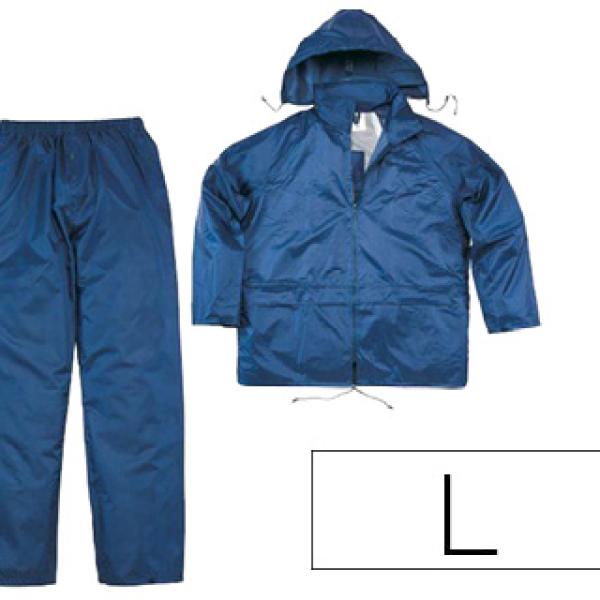 Conjunto De Chuva 400 Poliester/Pvc Azul Marinho Formato L - DELTAPLUS