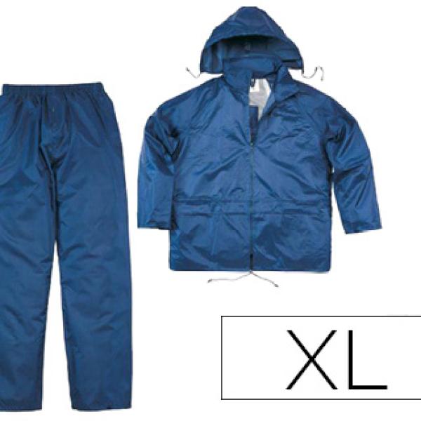 Conjunto De Chuva 400 Poliester/Pvc Azul Marinho Formato Xl - DELTAPLUS