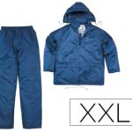 Conjunto De Chuva 400 Poliester/Pvc Azul Marinho Formato Xxl - DELTAPLUS
