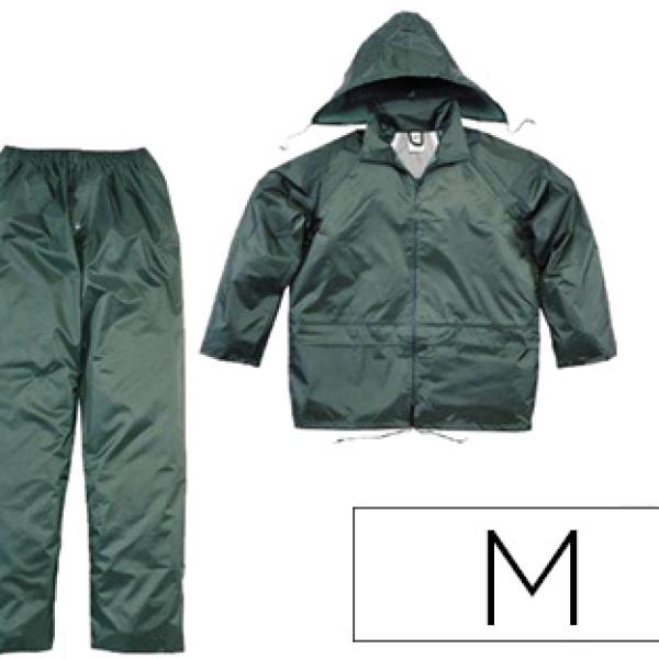 Conjunto De Chuva 400 Poliester/Pvc Verde Formato M - DELTAPLUS