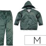 Conjunto De Chuva 400 Poliester/Pvc Verde Formato M - DELTAPLUS