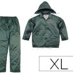Conjunto De Chuva 400 Poliester/Pvc Verde Formato Xl - DELTAPLUS