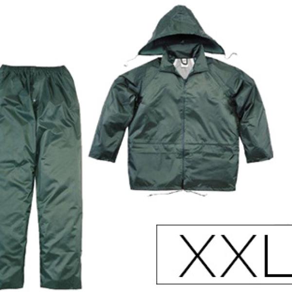Conjunto De Chuva 400 Poliester/Pvc Verde Formato Xxl - DELTAPLUS