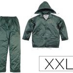 Conjunto De Chuva 400 Poliester/Pvc Verde Formato Xxl - DELTAPLUS