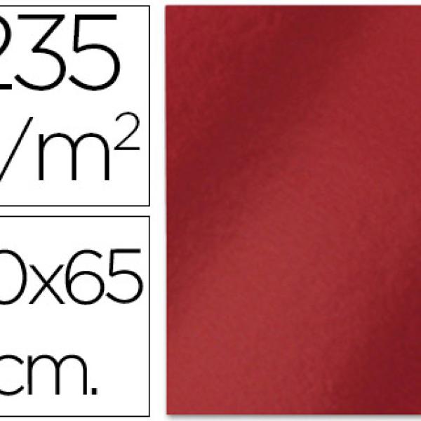 Cartolina Metalizada 50X65 cm, 235 Gr Vermelha