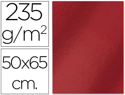 Cartolina Metalizada 50X65 cm, 235 Gr Vermelha
