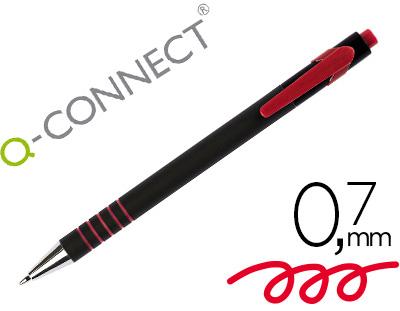 Esferografica Q - Connect Retratil Com Grip 0,7 Mm Cor Vermelha - Q - CONNECT