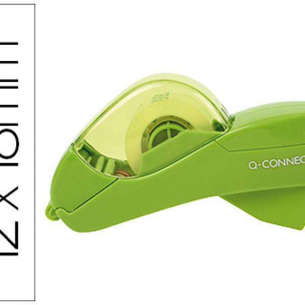 Desenrolador Automatico Em Plastico Verde Para Fitas De 12 E 19 Mm Inclui 2 Fitas - Q - CONNECT