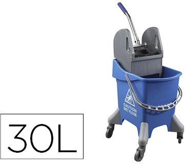 Carro De Limpeza Com 4 Rodas 30 L Azul 440X330X460 Mm