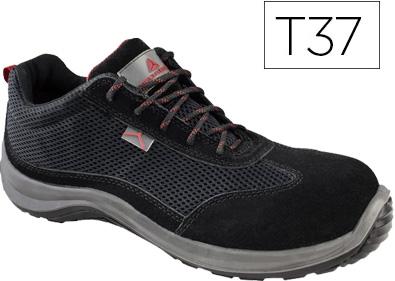 Sapatos De Seguranca Deltaplus De Pele Preto Formato 37 - DELTAPLUS
