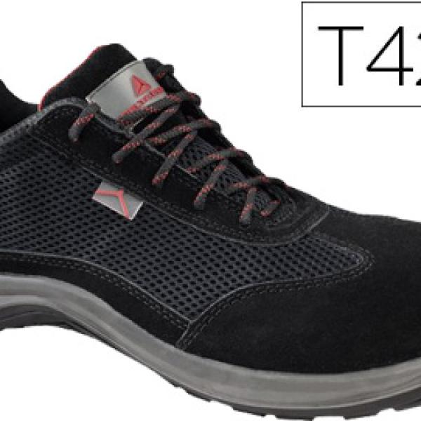 Sapatos De Seguranca Deltaplus De Pele Preto Formato 42 - DELTAPLUS