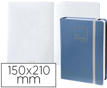 Caderno Life Journal Infinite Dots Pontos 15X21 Cm 224 Folhas Capa Azul - QUO VADIS