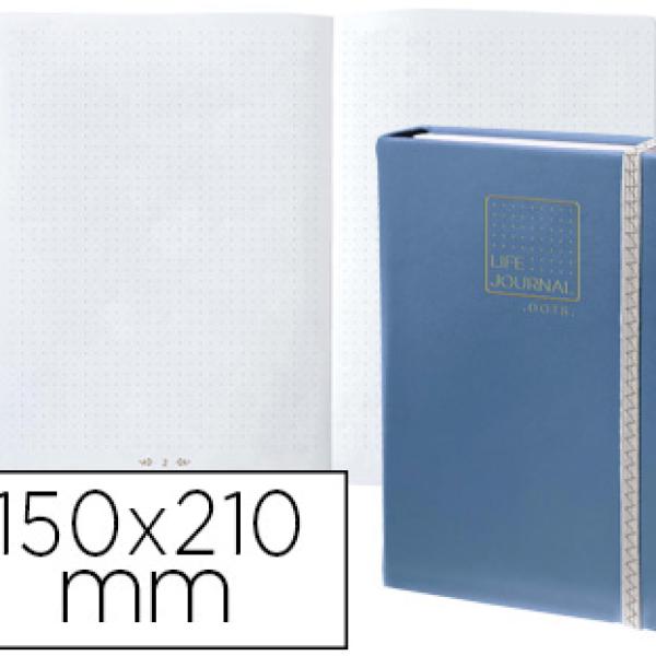 Caderno Life Journal Infinite Dots Pontos 15X21 Cm 224 Folhas Capa Azul - QUO VADIS