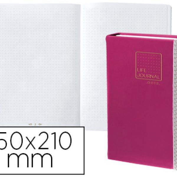 Caderno Life Journal Infinite Dots Pontos 15X21 Cm 224 Folhas Capa Ciruela - QUO VADIS