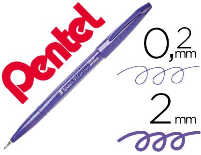 Marcador / Pincel Touch Para Caligrafia Cor Violeta - PENTEL