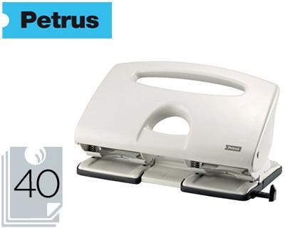 Furador Petrus 505 Metalico Cor Cinza 4 Puncoes Capacidade 40 Folhas - RAPID