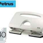 Furador Petrus 505 Metalico Cor Cinza 4 Puncoes Capacidade 40 Folhas - RAPID