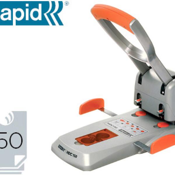 Furador Rapid Hdc150 Supreme Metalico/Abs Prata/Laranja Capacidade 150 Folhas - RAPID