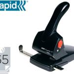 Furador Rapid Hdc65 Fashion Metalico/Abs Cor Preta Capacidade 65 Folhas - RAPID