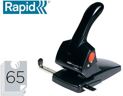Furador Rapid Hdc65 Fashion Metalico/Abs Cor Preta Capacidade 65 Folhas - RAPID