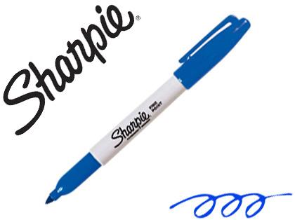 Marcador Sharpie Permanente Ponta Fina Azul - SHARPIE