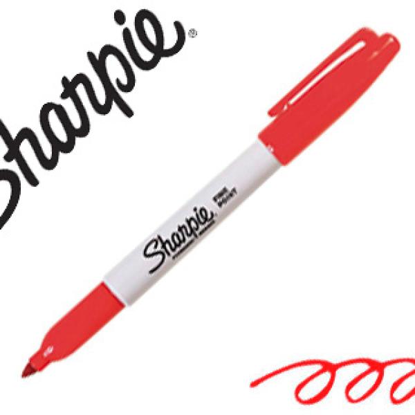 Marcador Sharpie Permanente Ponta Fina Vermelho - SHARPIE