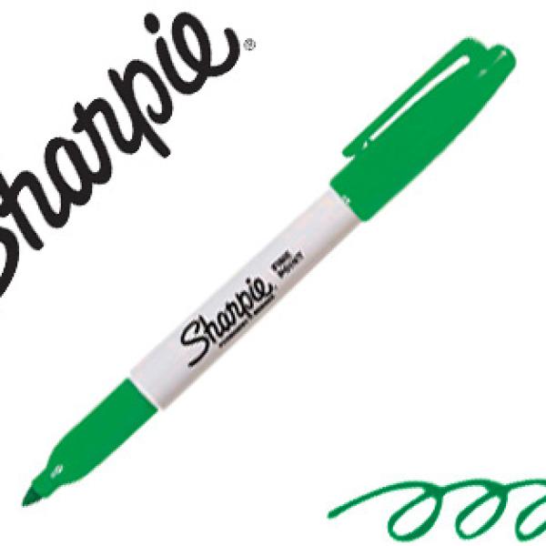 Marcador Sharpie Permanente Ponta Fina Verde - SHARPIE