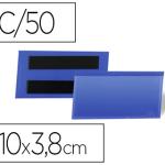Bolsa Durable Magnetica 100X38 Mm Plastico Azul Janela Transparente Pack De 50 Unidades - DURABLE
