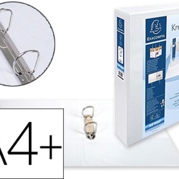 Pasta Canguro 2 Aneis 40 Mm Din A4+Cartao Forrado Polipropileno Personalizavel 3 Bolsos - EXACOMPTA