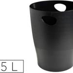 Cesto De Papeis Exacompta Em Plastico Ecoblack Preta 15 Litros - EXACOMPTA
