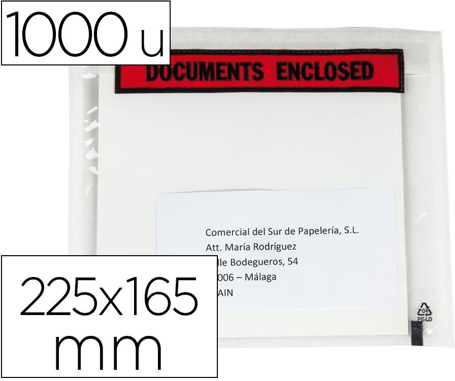 Envelope AutoadesivoPorta Documentos Multilingue 255X165Mm Sem Janela Pack De 1000 Uni. - Q - CONNECT
