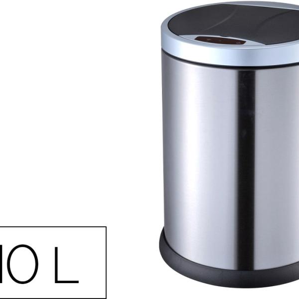 Cesto De Papeis Q - Connect Metalico Com Sensor Automatico Capacidade 10 Litros - Q - CONNECT